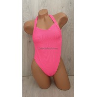 Молодіжний суцільний купальник в рубчик №13-60, 36-42 розмір