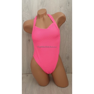 Молодіжний суцільний купальник в рубчик №13-60, 36-42 розмір