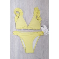 Підлітковий купальник шторка, в рубчик, 30-38 розмір