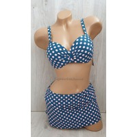 Жіночий купальник з спідницею №14-166, 42-50 розмір