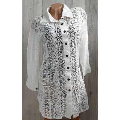 Пляжна туніка №14-207, біла