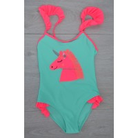 Дитячий суцільний купальник з єдинорогом, 28-36 розмір