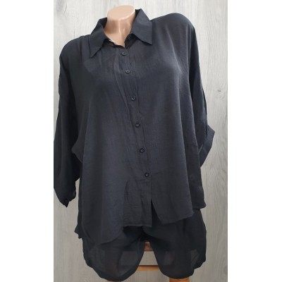 Пляжний костюм - сорочка+шорти №14-284