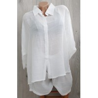 Пляжний костюм - сорочка+шорти №14-284 Пляжний костюм - сорочка+шорти №14-284