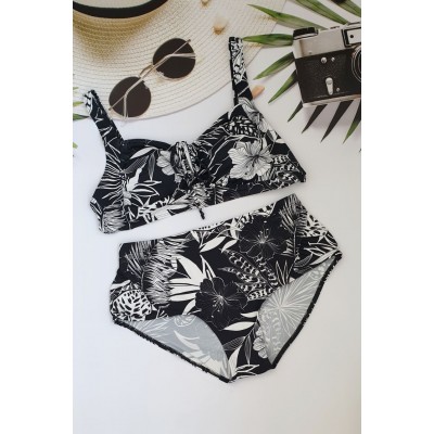 Жіночий купальник "бабушка" №0619, 54-62 розм.