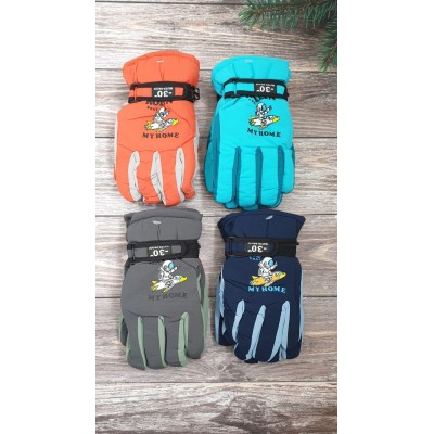 Балонові рукавиці на флісі мікс хлоп/дівч №12-74, 5-8 років