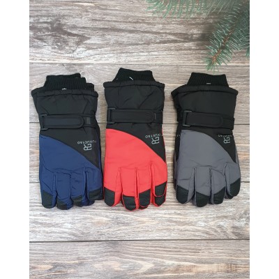 Балонові рукавиці на хутрі мікс хлоп/дівч №12-80, 8-14 років