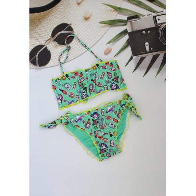 Купальник для дівчаток топом, 28-36 розмір