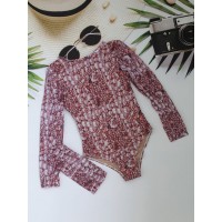 Підлітковий суцільний купальник з SPF-35 захистом для дівчаток №14-320, 30-38 розм.