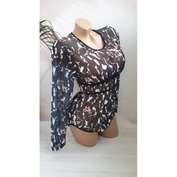 Жіночий суцільний купальник з SPF-35 захистом №14-327, 52-60 розм. 