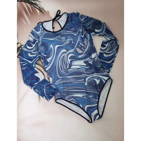 Жіночий суцільний купальник з SPF-35 захистом №14-328, 52-60 розм.