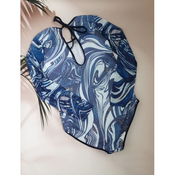 Жіночий суцільний купальник з SPF-35 захистом №14-328, 52-60 розм.