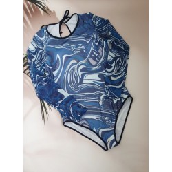 Жіночий суцільний купальник з SPF-35 захистом №14-328, 52-60 розм.