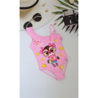 Дитячий суцільний купальник з совушкою, 4-12 років