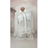 Пляжний костюм - сорочка+шорти №220, 44-50 розм.