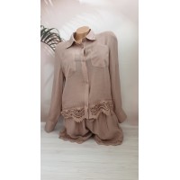 Пляжний костюм - сорочка+шорти №220, 44-50 розм.