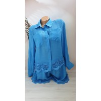 Пляжний костюм - сорочка+шорти №220, 44-50 розм.