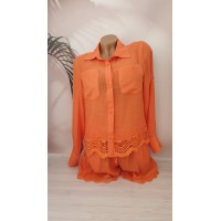 Пляжний костюм - сорочка+шорти №220, 44-50 розм.