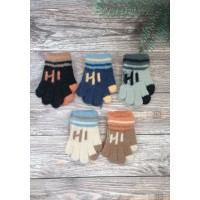 Одинарні рукавиці для хлопчиків №3-22, 1-3 роки