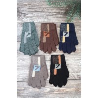 Одинарні рукавиці для хлопчиків №3-24, 6-9 років
