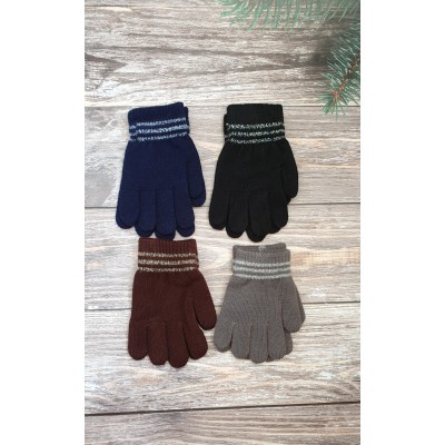 Одинарні рукавиці для хлопчиків №3-25, 2-4 роки