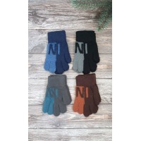 Одинарні рукавиці для хлопчиків №3-27, 5-8 років