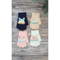 Одинарні рукавиці мікс хлопчик/дівчинка №7-50А, 1-3 роки