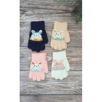Одинарні рукавиці мікс хлопчик/дівчинка №7-50А, 1-3 роки