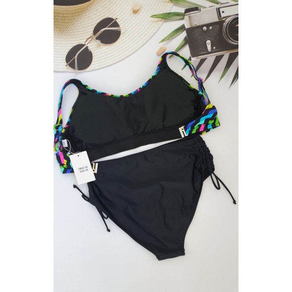 Жіночий купальник з завищеною талією №13-280, 48-56 розм.