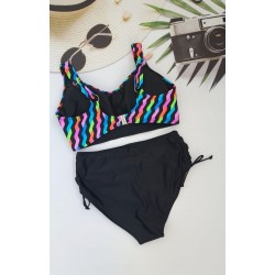 Жіночий купальник з завищеною талією №13-280, 48-56 розм.