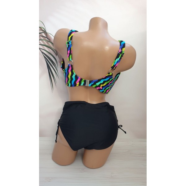 Жіночий купальник з завищеною талією №13-280, 48-56 розм.