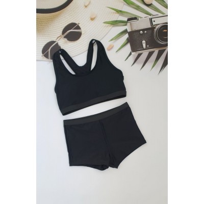 Підлітковий купальник топ з шортами №13-281, 34-42 розм.