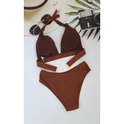 Жіночий купальник за шию №13-285, 42-50 розм.