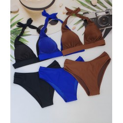 Жіночий купальник за шию №13-285, 42-50 розм.