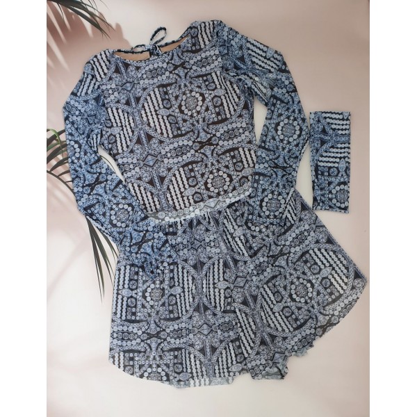 Набір - суцільний купальник + шорти з SPF-35 захистом №14-216, 38-46 розм.