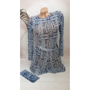 Набір - суцільний купальник + шорти з SPF-35 захистом №14-216, 38-46 розм.