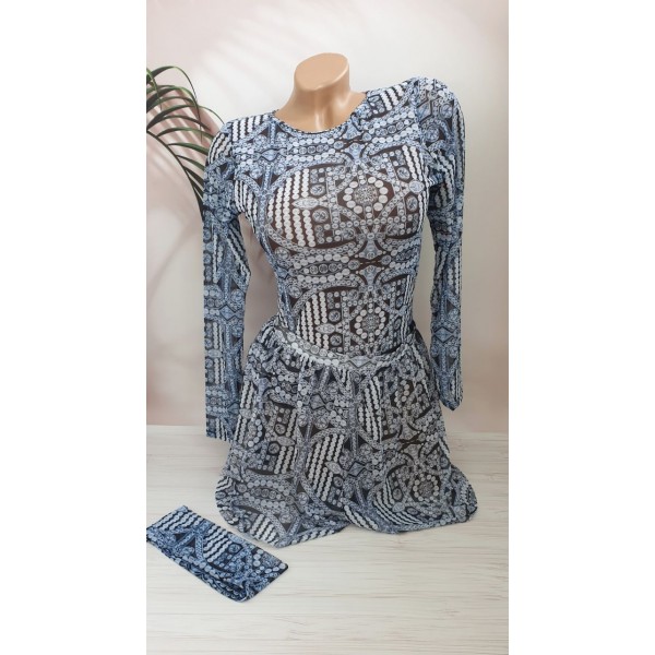 Набір - суцільний купальник + шорти з SPF-35 захистом №14-216, 38-46 розм.