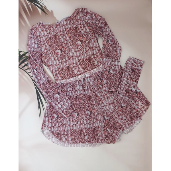 Набір - суцільний купальник + шорти з SPF-35 захистом №14-217, 38-46 розм.