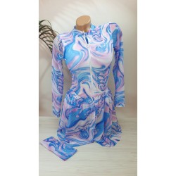 Набір - суцільний купальник + шорти з SPF-35 захистом №14-318, 38-46 розм.