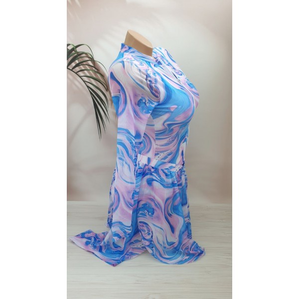 Набір - суцільний купальник + шорти з SPF-35 захистом №14-318, 38-46 розм.