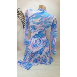 Набір - суцільний купальник + шорти з SPF-35 захистом №14-318, 38-46 розм.