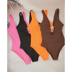 Молодіжний суцільний купальник в рубчик №14-330, 38-46 розм.