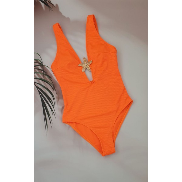 Молодіжний суцільний купальник в рубчик №14-330, 38-46 розм.