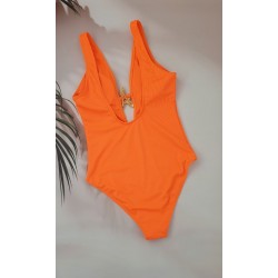 Молодіжний суцільний купальник в рубчик №14-330, 38-46 розм.