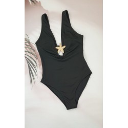 Молодіжний суцільний купальник в рубчик №14-330, 38-46 розм.