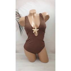 Молодіжний суцільний купальник в рубчик №14-330, 38-46 розм.