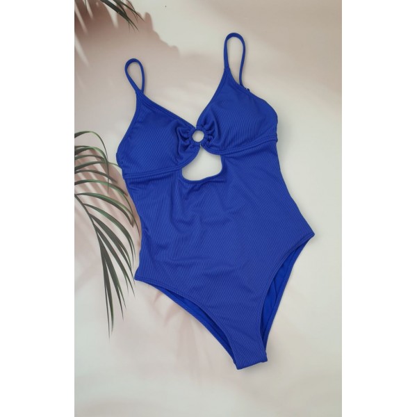 Молодіжний суцільний купальник в рубчик №14-331, 38-46 розм.