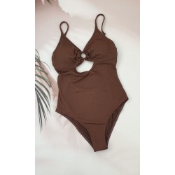 Молодіжний суцільний купальник в рубчик №14-331, 38-46 розм.