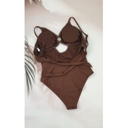 Молодіжний суцільний купальник в рубчик №14-331, 38-46 розм.