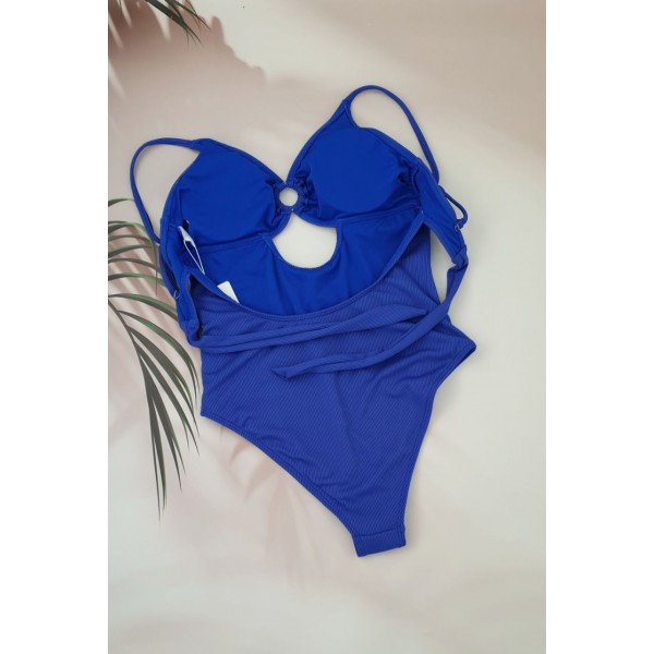 Молодіжний суцільний купальник в рубчик №14-331, 38-46 розм.